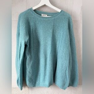 Aritzia Aqua Blue Crew Neck Sweater